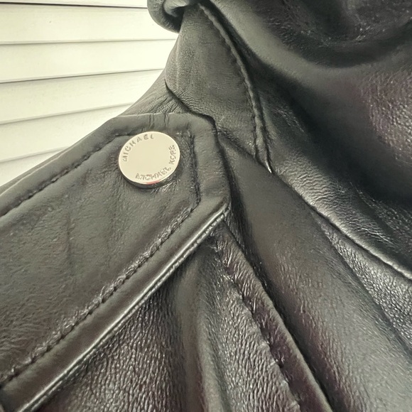 Michael Kors Leather Moto Jacket - Picture 5 of 10